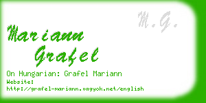 mariann grafel business card